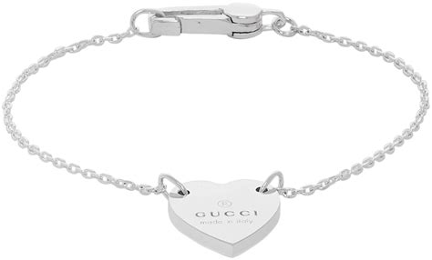 bracelet with gucci trademark heart|heart necklace with gucci trademark.